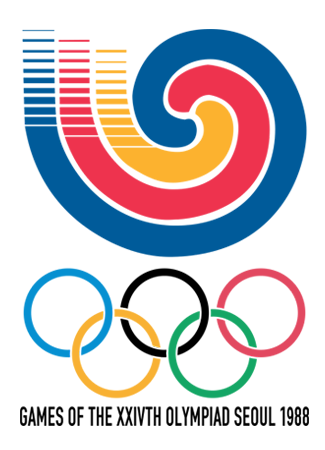 Olympics logo Seoul South Korea 1988 summer